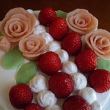 薔薇が可愛い　❤デコレーションケーキ❤　